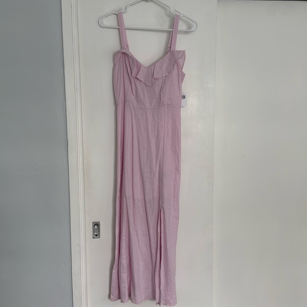 Old Navy Linen Pink Dress